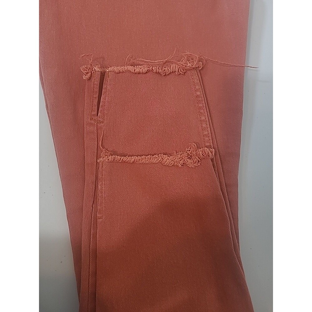 Kensie Vintage Lux Ultimate High Rise Skinny Distressed Jeans Red Raw Hem 8/28 - Picture 8 of 11